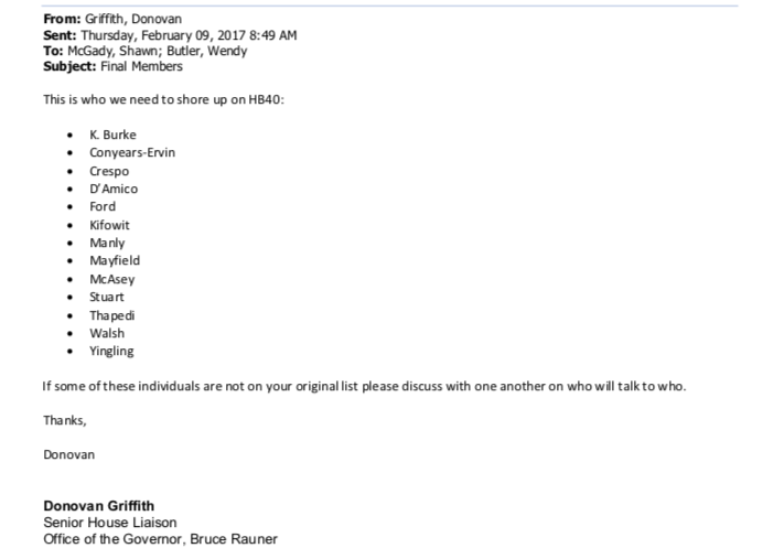  Email obtained in a FOIA request with the Illinois Department of Healthcare and Family Services. 
